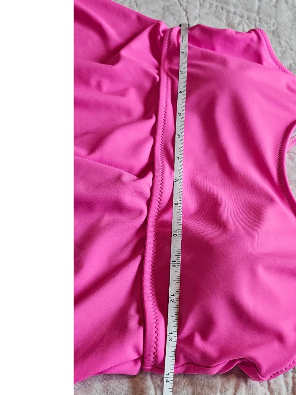 Beachsissi L Tankini Swimsuit Top Hot Pink - Picture 4 of 6